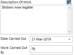 Date Carried Out